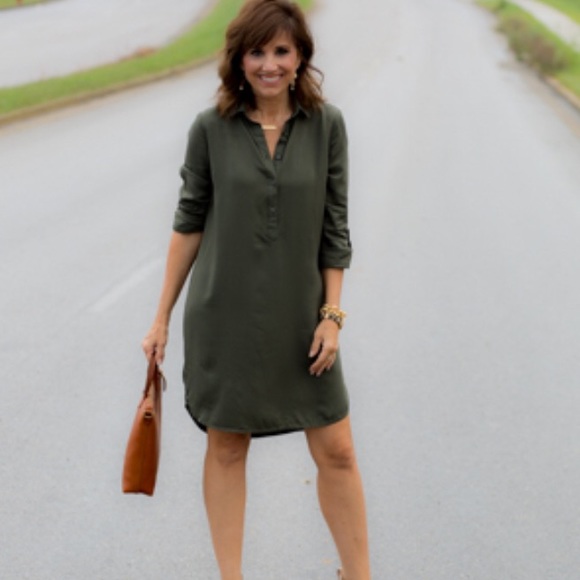 Old Navy | Dresses | Old Navy Olive Dress | Poshmark
